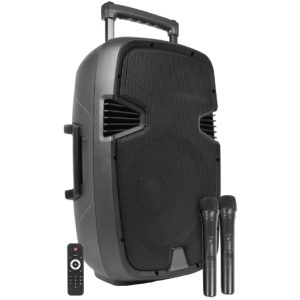 SPJ-PA912 – BOX AUDIO ATTIVO 12″ 500W A BATTERIA CON BLUETOOTH/USB/SD, MP3, ECHO, EQUALIZZATORE E TROLLEY