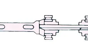 Carrello sormonto nylon ab1012.Accessori per binari AB TREND