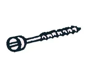 Viti ottone percarrelli registro per binario ab1009 (pz.100)