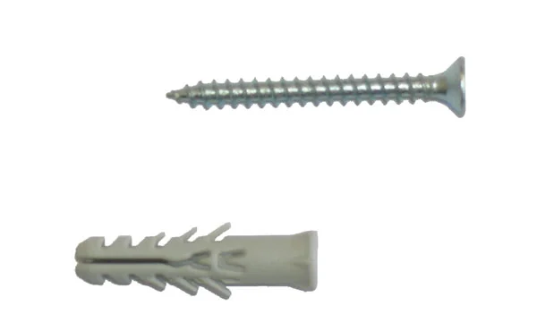 Tasselli nylon con vite tps mm.10 barattolo 50 pz