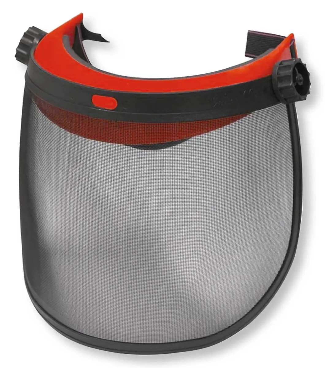 Visiera protettiva con schermo in rete