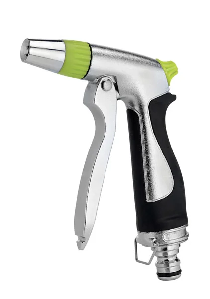 Pistola per irrigazione in metallo cromato regolabile