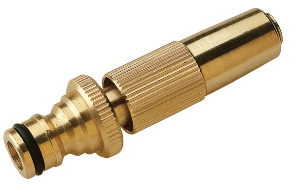 Lancia irrigazione regolabile in ottone con flusso autocentrante