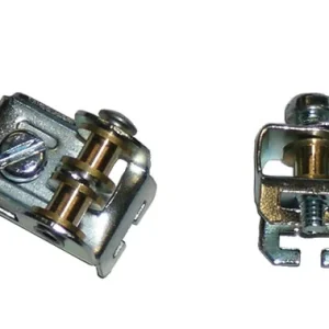 Gioco carrucola ferro zincato ruote ottone