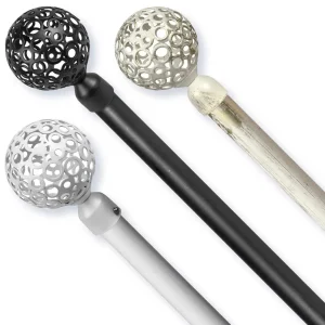 Bastoni per Tende in Acciaio 120/210CM BOCCIA FIORE