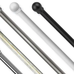 Bastoni per Tende in Acciaio 120/210CM BOCCIA