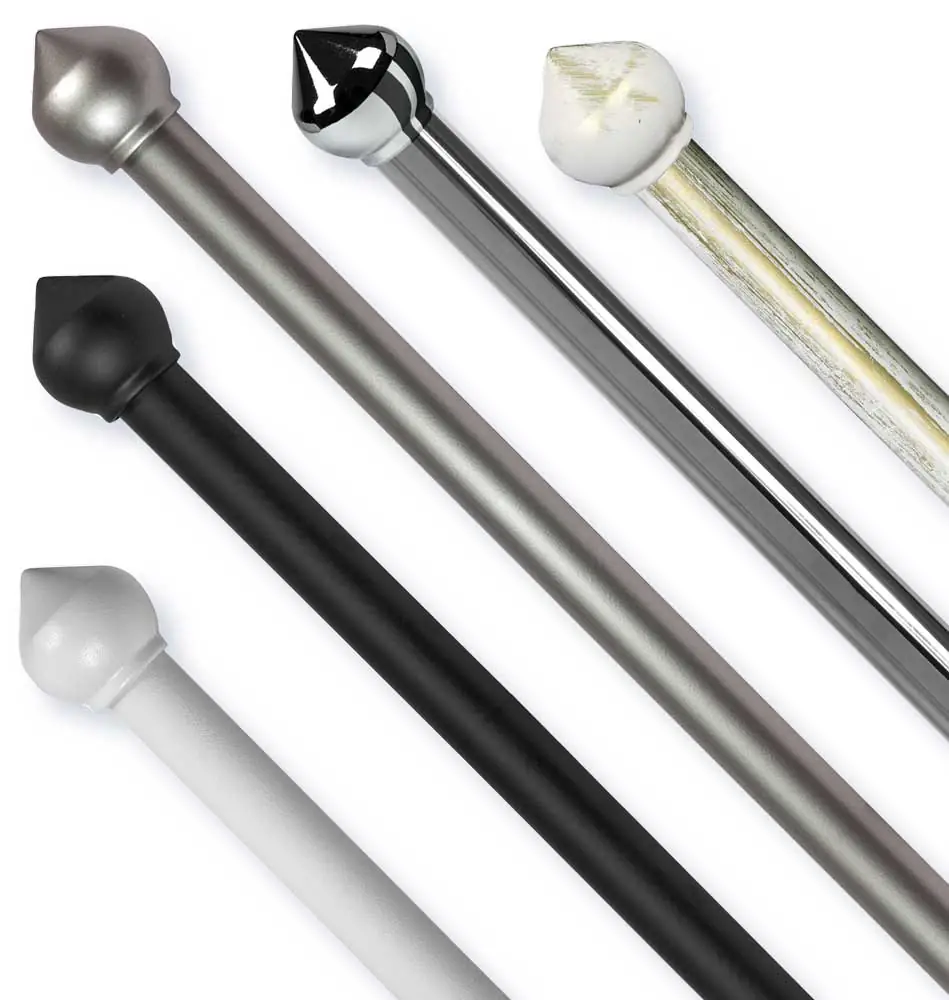 Bastoni per Tende in Acciaio 120/210CM BULBO