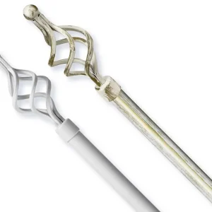 Bastoni per Tende in Acciaio 120/210CM CIRCIOLA