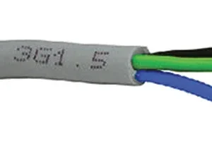 Cavo grigio tripolare in bobina da 100 mt.