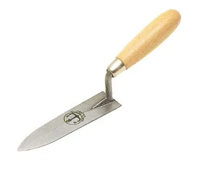 Cazzuolino foglia di olivo in acciaio e legno verniciato mm.140