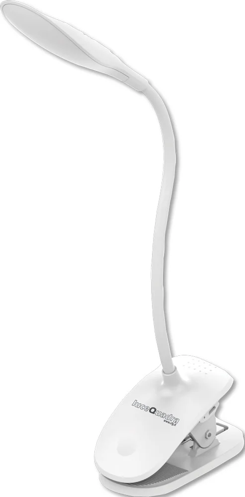 Lampada da tavolo Fresia alimentazione USB 93lm con clip fissaggio