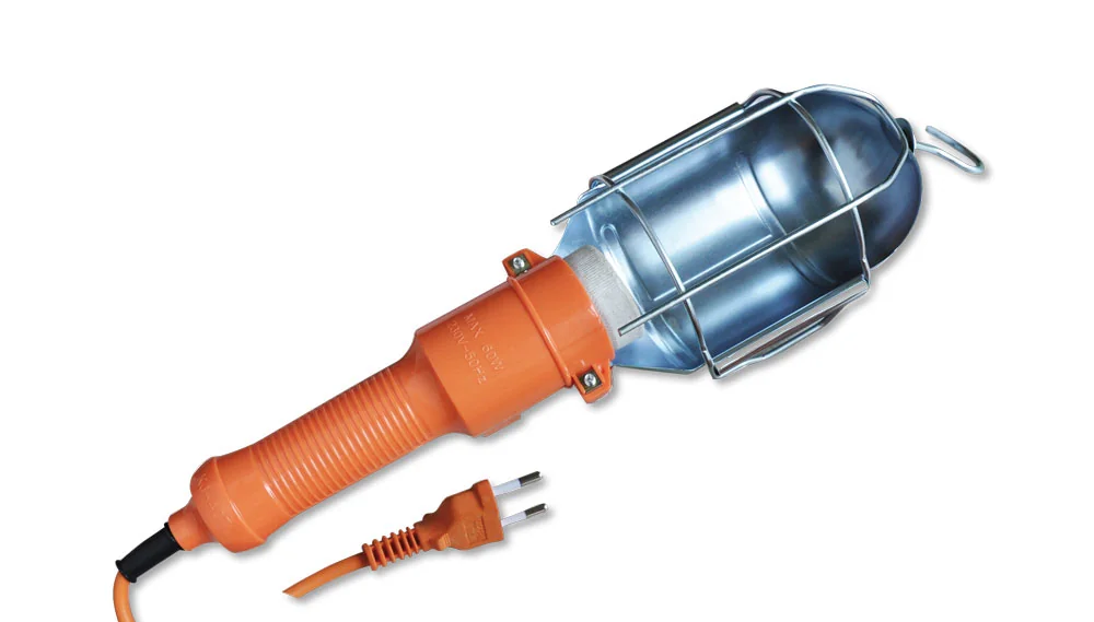 Lampada da lavoro per officina cavo 5 mt attacco E27