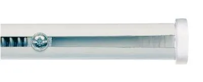 Asta per tende estensibile con molla Columbia colore bianco