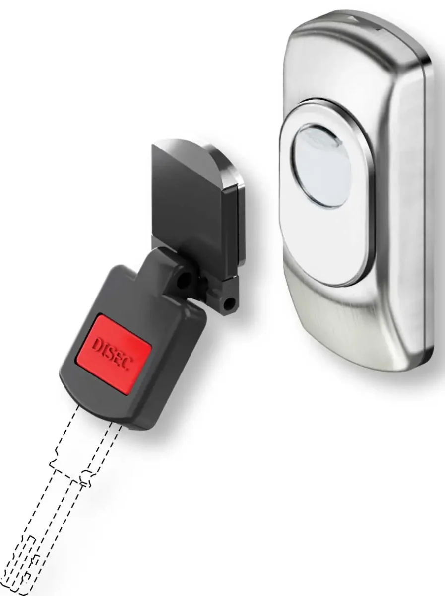 Magsteel magnetico per cancelli in Ottone Inox Satinato