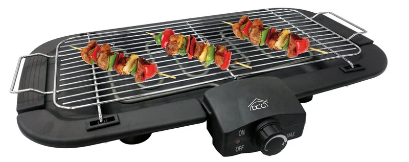 Barbecue elettrico da tavolo 2000w Dimensioni mm.570x380x110