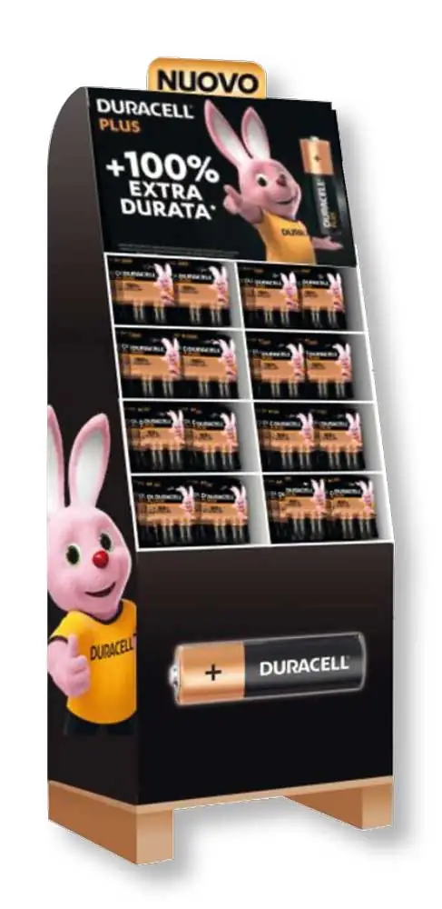 Duracell Expo da terra Duracell Plus PZ.70 AA + PZ.50 AAA