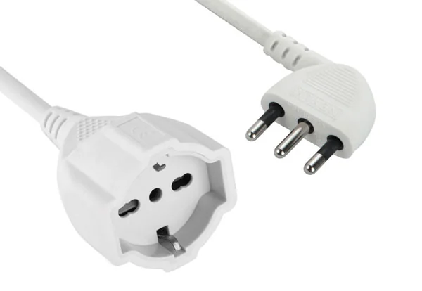 Prolunga con presa schuko bipasso, spina salvaspazio 16A