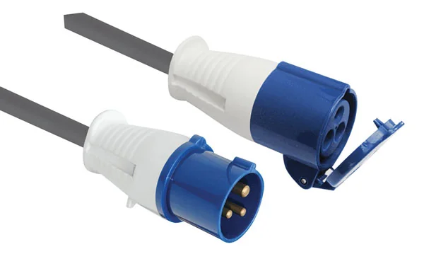 Prolunga industriale ho5vv-f 3G1,5 (3×1,5mm) presa e spina 220v