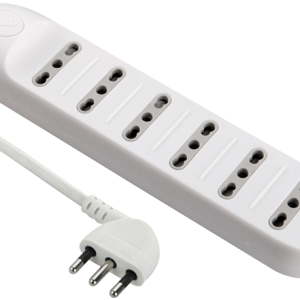 Multipresa bipasso 10/16A, cavo 1,5 mt, spina 16 A a pipetta