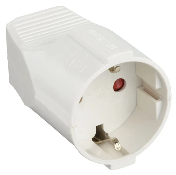 Presa volante schuko colore bianco