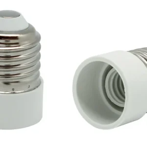 Adattatore con attacco e27 e uscita e14