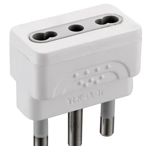 Adattatore 16a presa bipasso colore bianco