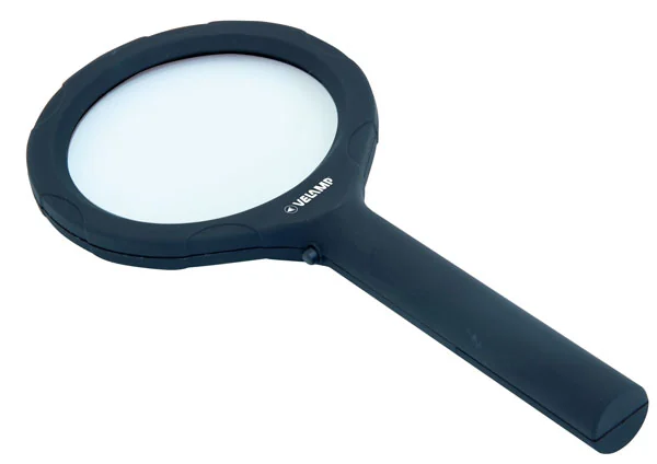 Lente di ingrandimento con 12 led, 2 batterie AA (non incluse)