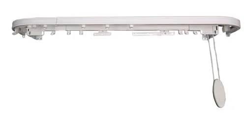 Binario estensibile con mantovana in acciaio verniciato