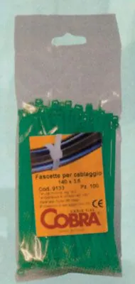 Fascette nylon verde in PA66 stabilizzato