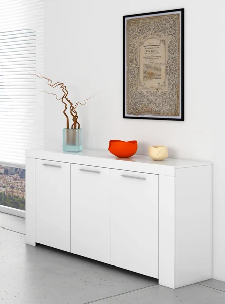 Mobile 3ante cm.144x42x80h bianco artik