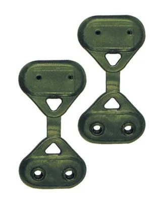 Gancio per rete ombra 5,5x5cm, colore verde, confezione 100 pezzi