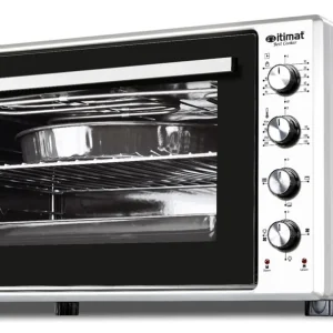 Forno elettrico ventilato con timer e doppio vetro 75 lt. cm.75x53x45