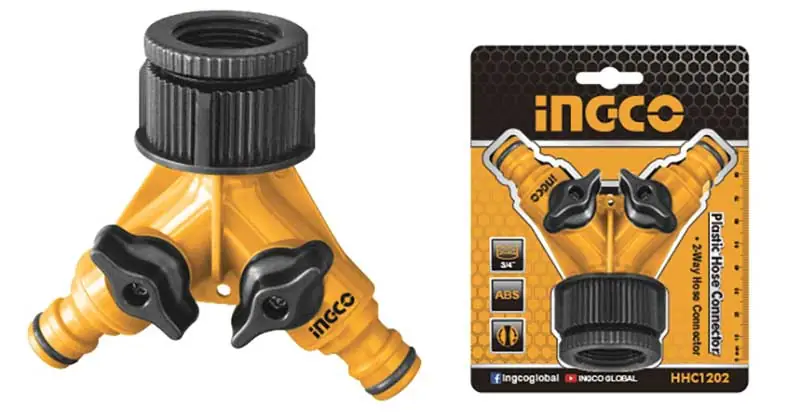 Connettore a 2 Vie c/rubinetti