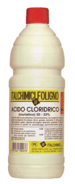 Acido cloridrico muriatico 30-33%