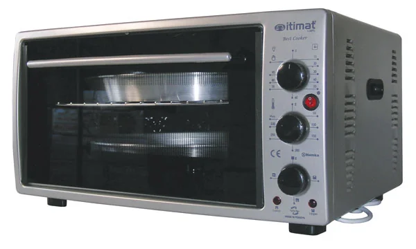 Forno elettrico ventilato con timer 50 lt. cm.58x42x31