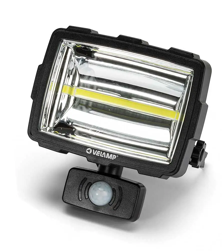 Proiettore led ricarica solare 1600 lm rilevatore movimento mod.Inca