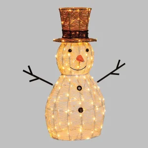 Pupazzo di neve 3d.h.70 160 led tr.