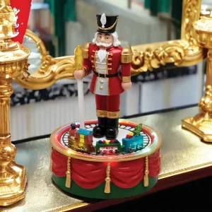Soldato Schiaccianoci con trenino rotante e luci Lotti