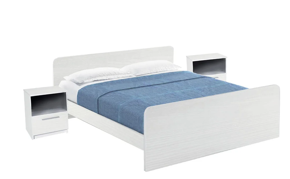 Set letto matrimoniale con comodini “DERBY”
