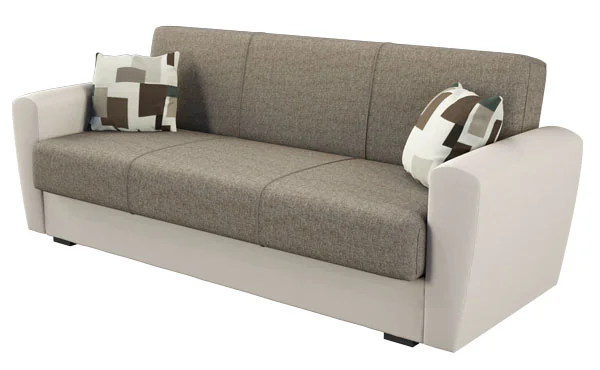 Divano letto 3 posti tessuto/ecopelle “MIAMI”