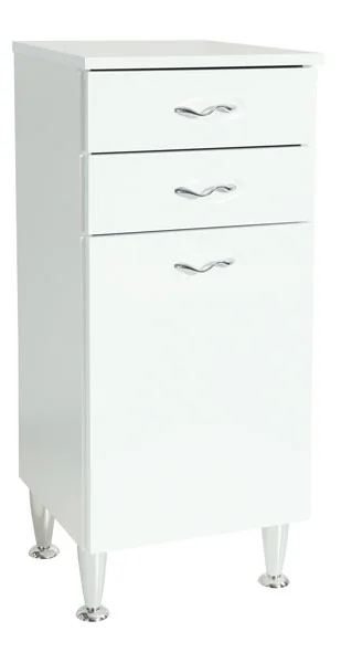 Mobile multiuso 2cassetti+1anta 35x34x84h bianco