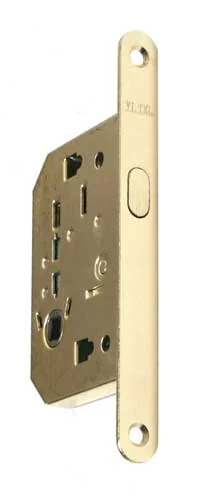 Serratura a gancio con quadro 50mm nichel satinato