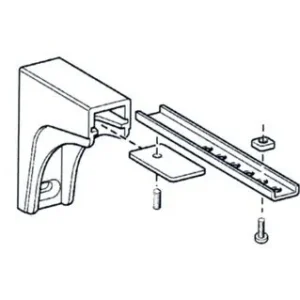 Mensola a parete allungabile 21-25 cm