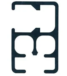 Binario alluminio art.430