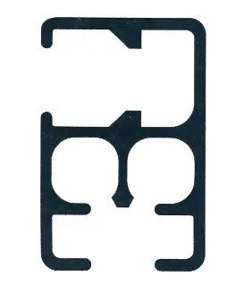 Binario alluminio art.430