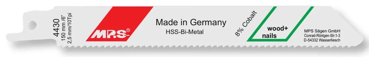 Lame taglio legno con chiodi per seghetto gattuccio 150MM (BL.2PZ)