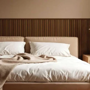 Pannello Murale in PVC Doghe in Legno cm.120x30x0,95