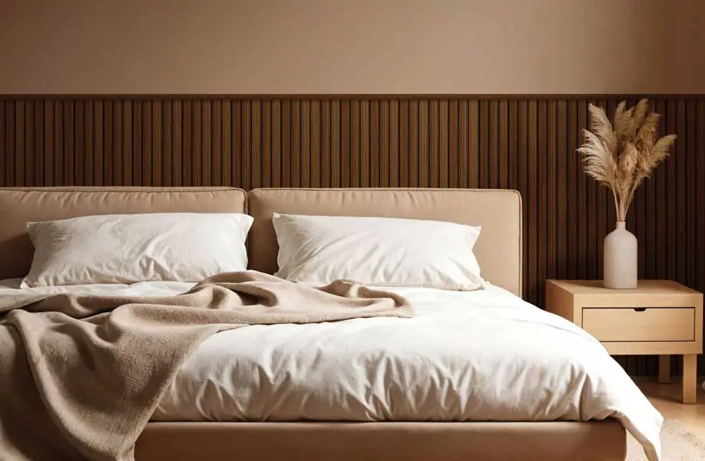 Pannello Murale in PVC Doghe in Legno cm.120x30x0,95