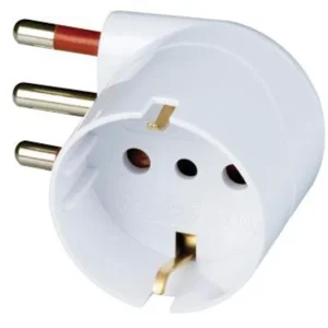 Adattat.schuko 90g 16a 2p+t bianco