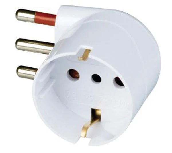 Adattat.schuko 90g 16a 2p+t bianco